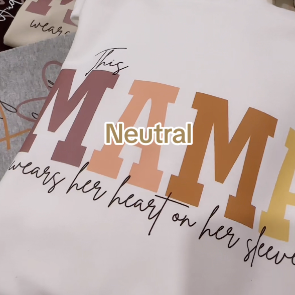 Personalized MAMA Wears Her Heart On Her Sleeve Sweatshirt