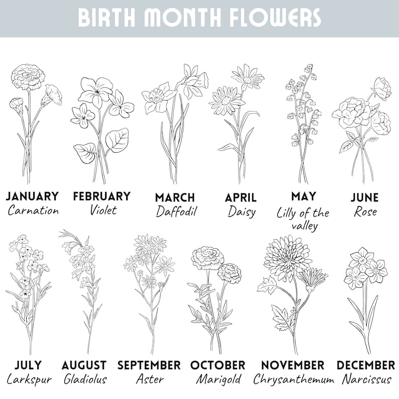 Custom Birth Flower Family Bouquet Sweatshirt Gift For Mom Grandma