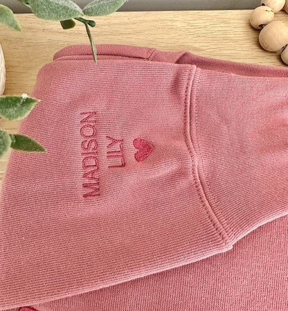 Personalized Mama Embroidered Sweatshirt With Date&Name Mother's Day Gift