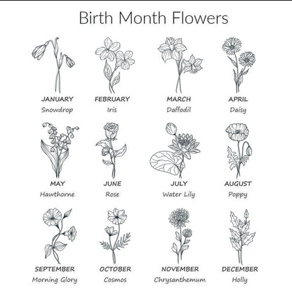 Custom Birth Month Birth Flower Shirt Perfect Mothers Day Gift