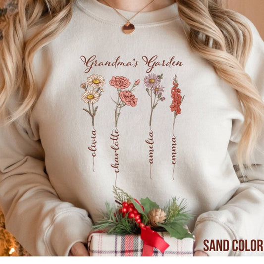 Camisa personalizada con flores de nacimiento para el mes de nacimiento, regalo perfecto para el día de la madre 