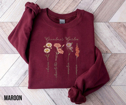 Custom Birth Month Birth Flower Shirt Perfect Mothers Day Gift