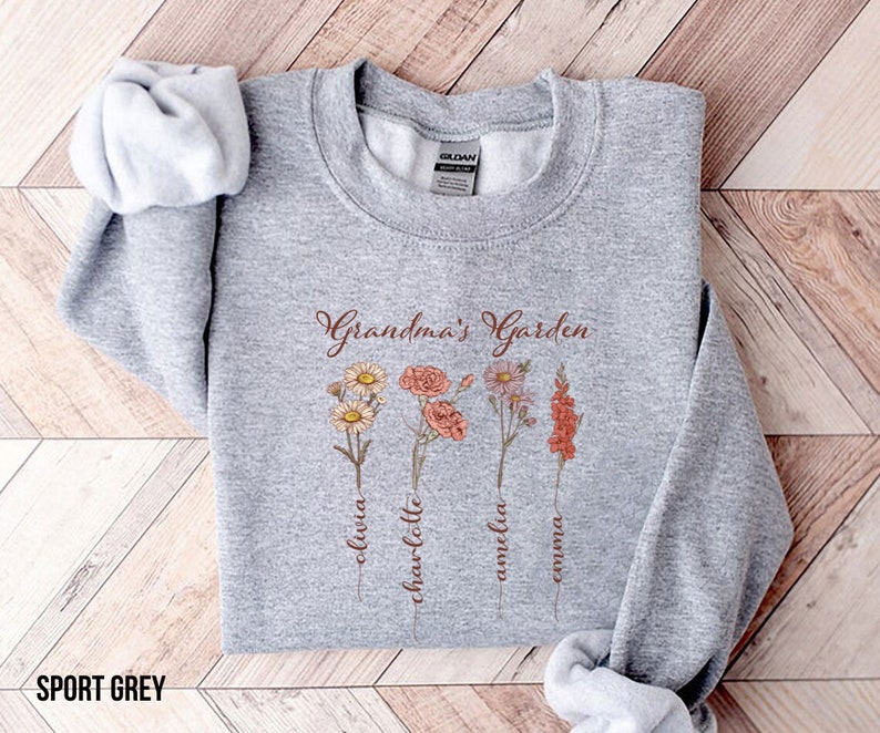 Custom Birth Month Birth Flower Shirt Perfect Mothers Day Gift