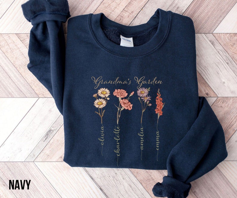 Custom Birth Month Birth Flower Shirt Perfect Mothers Day Gift